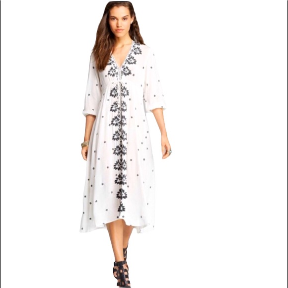 Free People Embroidered Maxi Dress - Picture 1 of 4